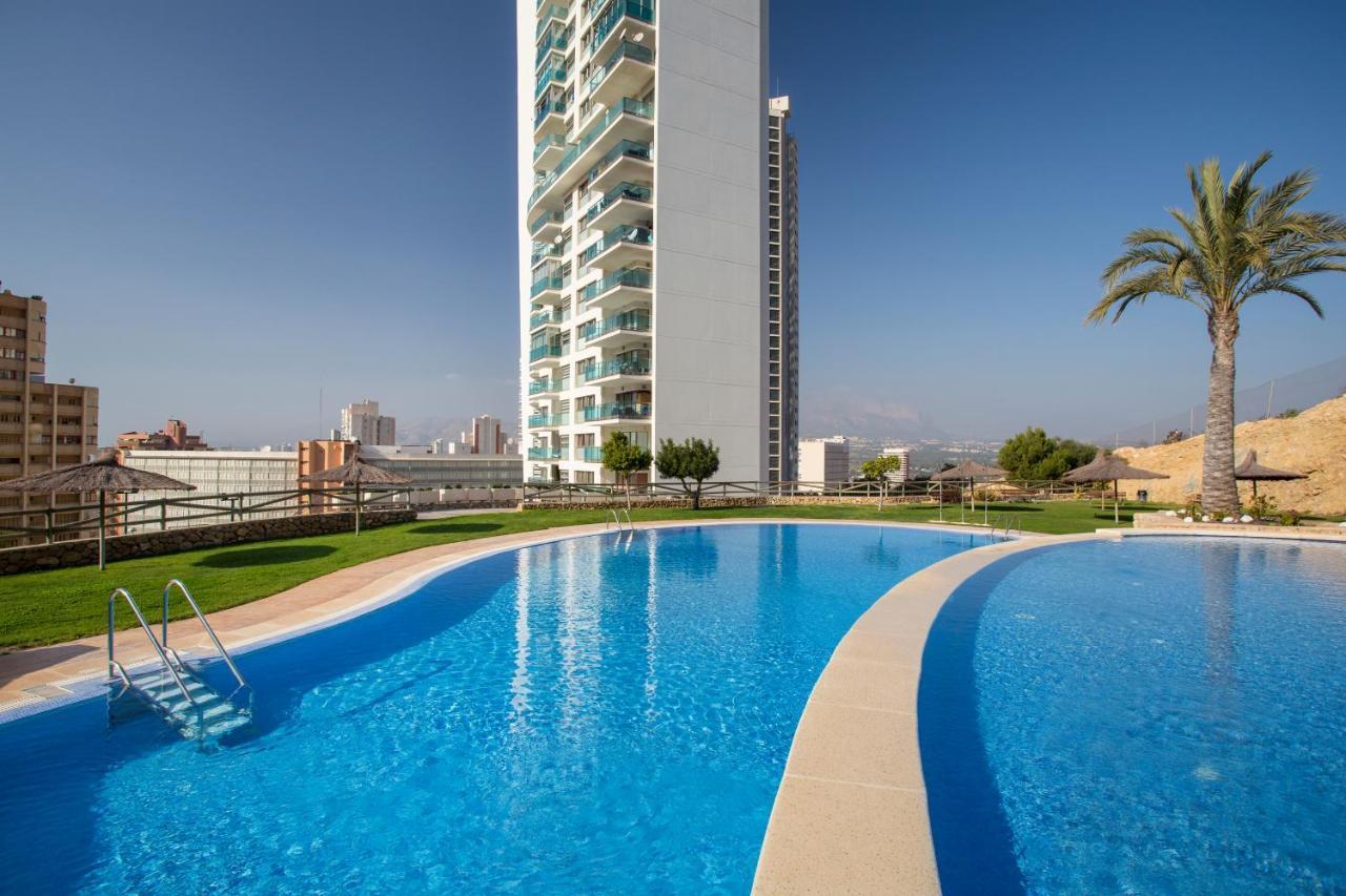 Skyline 20 Apartamento De Lujo Con Terraza Privada Y Vistas Al Mar Benidorm Dış mekan fotoğraf